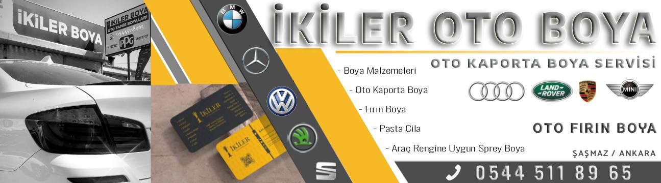 İkiler Oto Boya Malzemeleri ve Boya Fırın Kiralama Şaşmaz